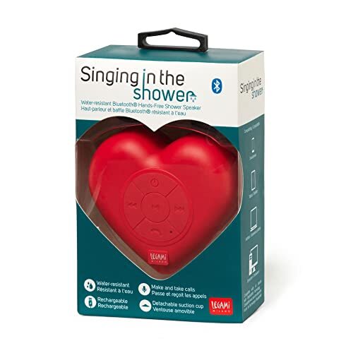 LEGAMI SHOW0008 - Singing in the Shower - Handsfree en luidspreker Bluetooth® waterdicht "Heart"
