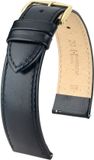 HIRSCH OSIRIS M Zwart Leer Horlogeband Unisex 18mm