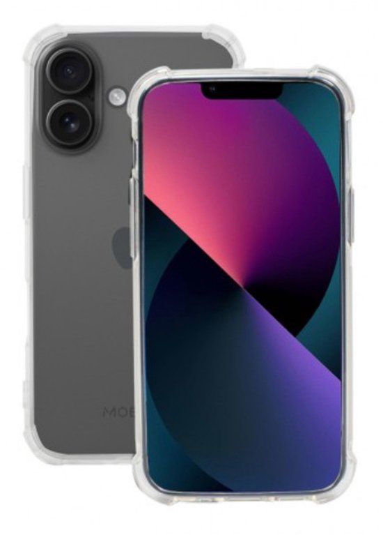 Mobilis 057033 Transparant Siliconen Back Cover voor Apple iPhone 16
