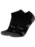 normani 2 paar merino-trekkingsneakersokken met badstofzool