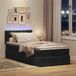 Maison Exclusive - Cadre de lit ottoman avec matelas, noir, 100x200 cm, velours