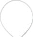 Creativ Company CC Plastic Haarbanden 8 mm Wit 5 stuks