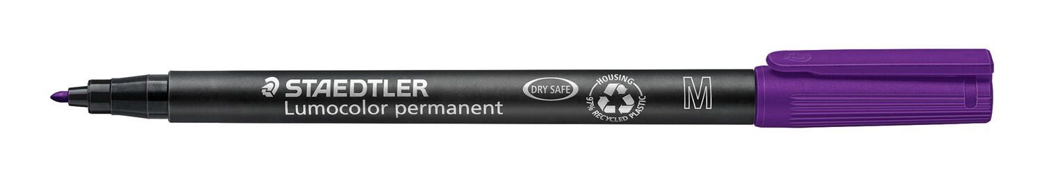 Staedtler Lumocolor 317 Permanente Marker - Paars - 10 stuks