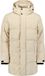No Excess Lange gestepte parka met afritsbare capuchon Cream XXXL