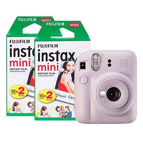 Fujifilm INSTAX Mini 12 Instant Camera met 40 Shot Film Pack - Lila Paars