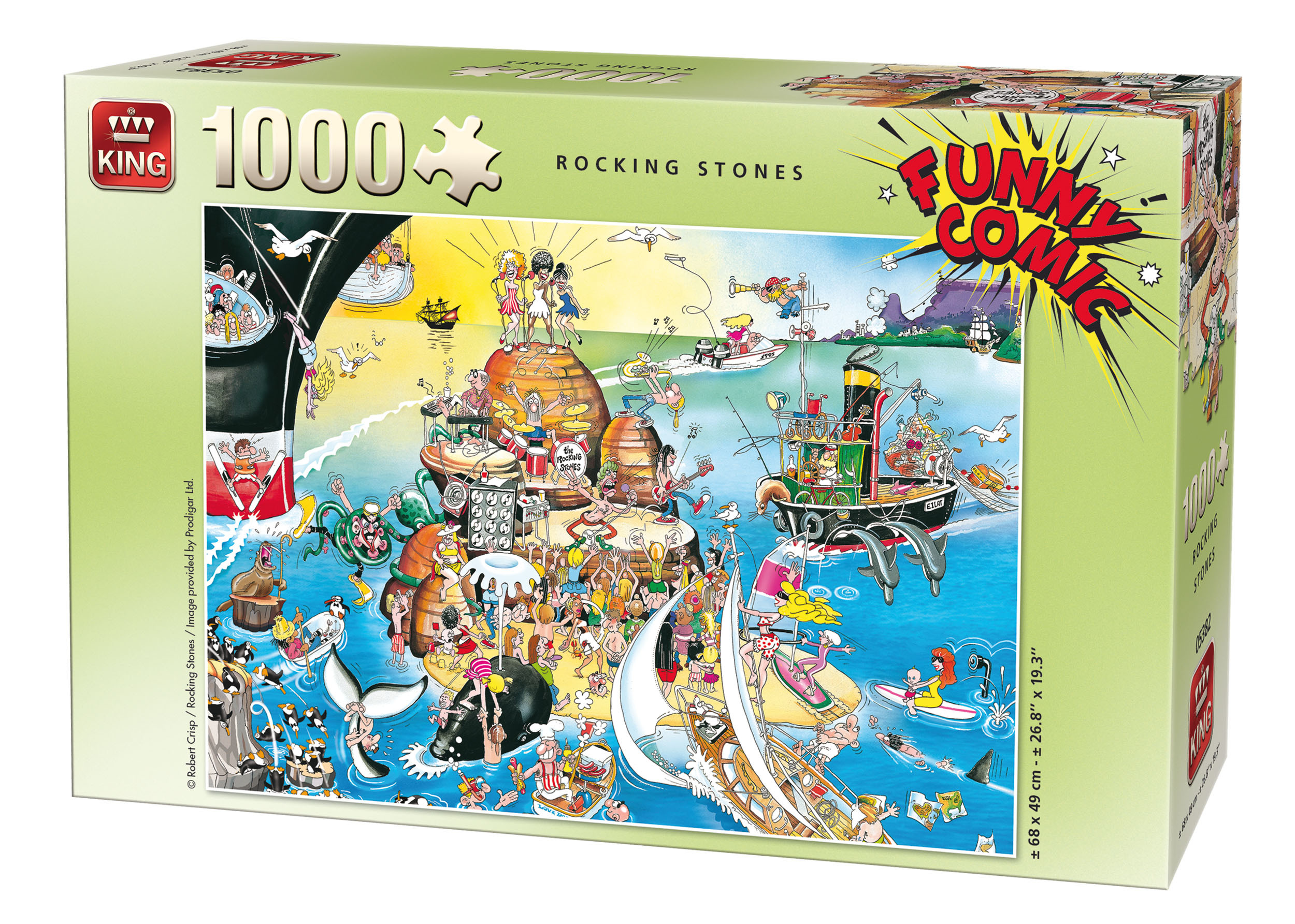 King Funny Comic Rocking Stones 1000 stukjes