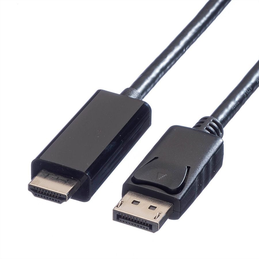 Value Panda Value DisplayPort Cable, DP - UHDTV, M/M, 1 m, Zwart