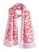 Cath Kidston Sjaal eosin / pastelroze / rood / zwart