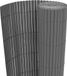 Clôture de jardin double face 90x500 cm PVC gris