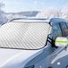 Markenlos Famanu - Ruitafdekking Winter - Bescherming tegen vorst en sneeuw - Vouwbaar en veelzijdig - Zwart 1 stuk