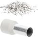 Kalitec AE07510WS 500 pièces cosses à sertir isolées 0,75 mm² 10 mm de long blanc