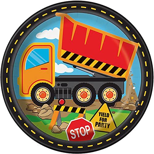 Milieuvriendelijke Papieren Borden - 23 cm - Bouw Partij - 8 Stuks