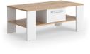 Vicco Wilmut Salontafel – 89.8 x 46.4 cm met lade Eik goud/wit
