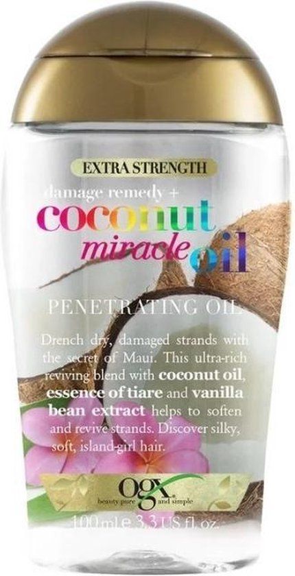 OGX Coconut Miracle Oil Penetrating Hair Oil - Extra Strength - 100ml