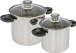Bo-Camp Poêles Elegance Compact 2 - Inox - 18 cm - Argent