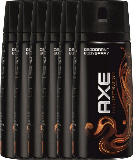 AXE Dark Temptation Deodorant - 6 x 150 ml - Voordeelverpakking