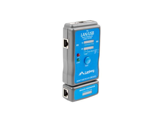 Lanberg NT-0403 Netwerkkabeltester - Blauw