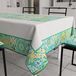 PETTI Artigiani Italiani - Tafelkleed, vuilafstotend, rechthoekig, voor keukentafel, geometrisch design, Vietri groen, watergroen, X6-zits (140 x 180 cm), 100% Made in Italy