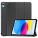 Accezz Trifold Bookcase voor Apple iPad 10.9" / iPad 11" (2025) - Zwart