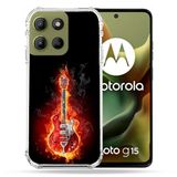 Cokitec Versterkte Hoes voor Motorola G15 Muziek Elektrische Gitaar