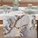 PETTI Artigiani Italiani - Chemin de table, moderne, élégant, effet marbre, gris, 100% Fabriqué en Italie