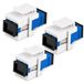 1aTTack.de 3x glasvezel keystone-connectoren OS1 / OS2 (UPC of PC) SC-simplex female naar SC-simplex female singlemode blauw