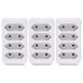 Benson Multiprise - 3x - quattro - blanc - pour 4 fiches plates - multiprises
