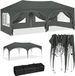 Merkloos / Sans marque Partytenten Partytent 300x600cm Weersbestendig en waterdicht Tuinpaviljoen Grijs