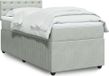 Maison Exclusive - Sommier à lattes de lit et matelas Gris clair 90x190 cm Velours