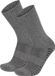 NORMANI 4 trekkingwandelsokken met gewatteerde zool en comfortabele boord, unisex, grijs, maat 43-46