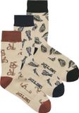 JACK & JONES JACABSTRACT FOOD SOCKS 3 PACK