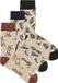JACK & JONES JACABSTRACT FOOD SOCKS 3 PACK