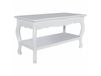 Maison Exclusive - Table basse avec rangement, MDF blanc