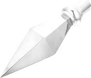Merkloos ZenithVibe Vlaggenpaal Topper - Aluminiumlegering Kruisknop voor Vlaggenmast - Zilver 29 x 8 cm