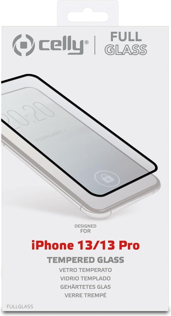 Celly Product van glas voor iPhone 13/13 Pro 2,5D