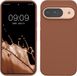 kwmobile hoesje geschikt voor Google Pixel 9 / Pixel 9 Pro case - Siliconen telefoonhoesje - Telefoon beschermhoes - Smartphone cover in Mokka