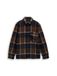 Tom Tailor - Teddy overshirt met ruitjespatroon - Maat XL - brown navy check