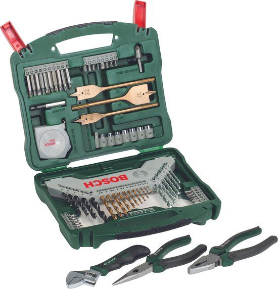 Bosch X-Line 70-delige boor- en bitset - Titanium Plus Serie - Incl. handgereedschap