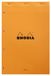 RHODIA 119600C - Geniet Notitieblok N°20 Oranje - A4+ 21 x 31,8 cm - Gelijnd + Kantlijn - 80 Afscheurbare Vellen Geperf. 4 Gaten - Clairefontaine Wit Papier 80 g/m² - Omslag van Gecoat Karton - Pakket van 5 blokken