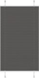 vidaXL Plissé rolgordijn 70x150 cm polyester zwart
