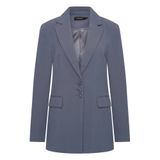 Claudia Sträter regular fit blazer - grijsblauw