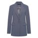Claudia Sträter regular fit blazer - grijsblauw