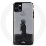 Maniacase Hoesje voor iPhone 13 Pro Max Game of Thrones Seizoen 8 Daenerys Targaryen Vuur en Bloed De IJzeren Troon Grijs Logo