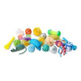 Amazon Basics kattenspeeltjes, gevarieerd pakket met teaser, bal, veren, veer