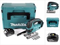 Makita DJV 180 F1J accu-decoupeerzaag 18 V + 1x accu 3,0 Ah + Makpac - zonder oplader