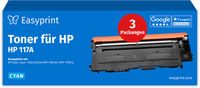 Easyprint Toner voor HP 117A cyaan, 3 stuks