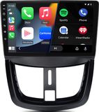 Junsun Carplay 9-inch Android 13 autoradio voor PEUGEOT 207 (2006-2015) met GPS-navigatie, Wi-Fi, Bluetooth, stuurwielbediening, USB, DAB+ en 2GB RAM + 64GB opslag