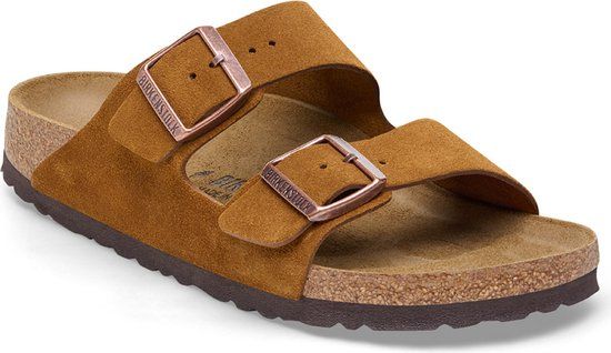 Birkenstock Arizona Dames Slippers - Cognac - Maat 40 - Lente/Zomer 2024