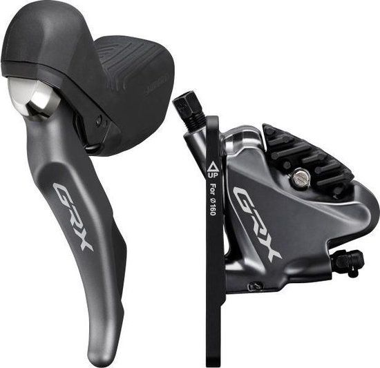 Shimano GRX BL-RX810/BR-RX810 Schijfrem Voorwiel, zwart/grijs