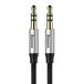 Baseus CAM30BS1 audio kabel 1 m 3.5mm Zwart, Zilver